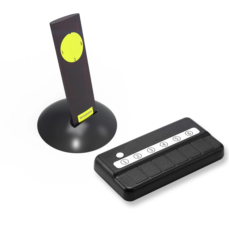 Беспроводная система вызова BYHUBYENG для офиса, звонок для вызова стола, передатчик 1 шт. и приемник 4 шт., напоминание пейджера