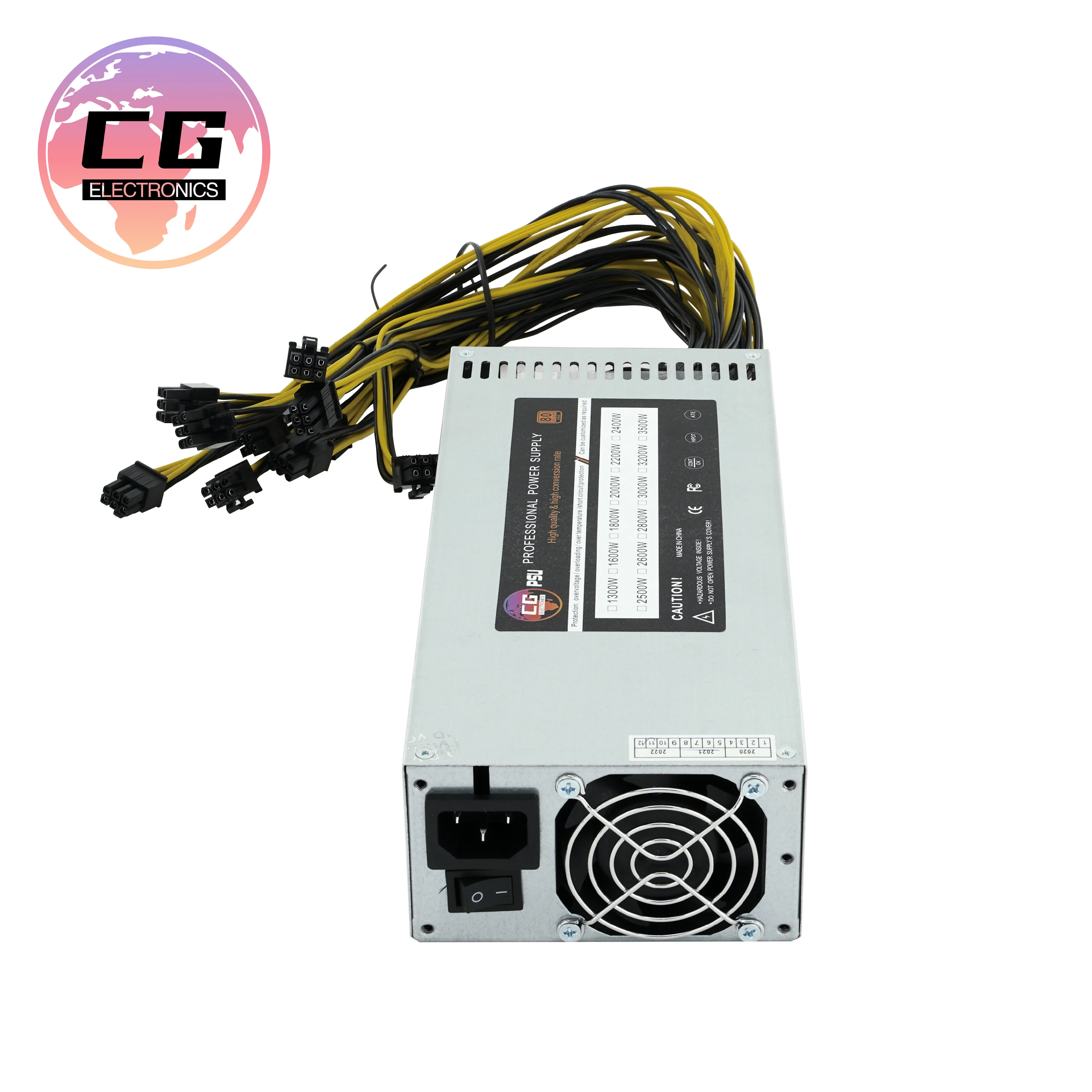 Блок питания 24 В CG мощный 2400 Вт 8gpu rig корпус для сервера