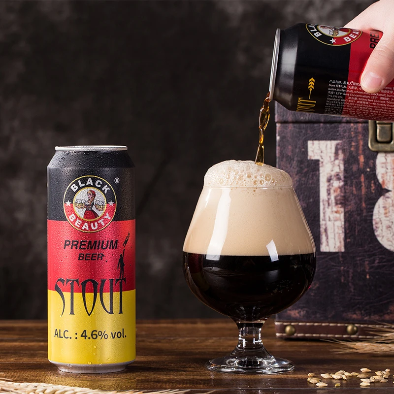 Hot Sale Custom Alcohol Content 330ml 12oz Dark Malt Beer Alcoholic Drink Wheat Stout Beer with OEM Service