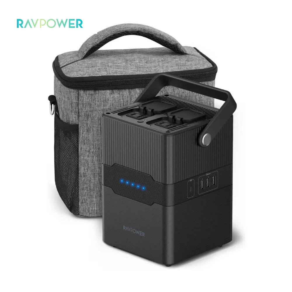 Ravpower 300w Lithium 252.7Wh Power House Portable Power Station Recargable AC DC Portable Power Station for Laptops
