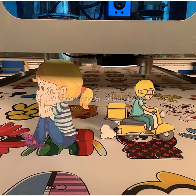 Camera CCD + Oscillating Knife + Spindle cutting cnc router 1530 for cutting signs milling solid wood aluminum