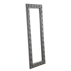 Luxury PU mirror antique standing mirror frame with PU Furniture for Home decorative oversized mirror for wall espejos