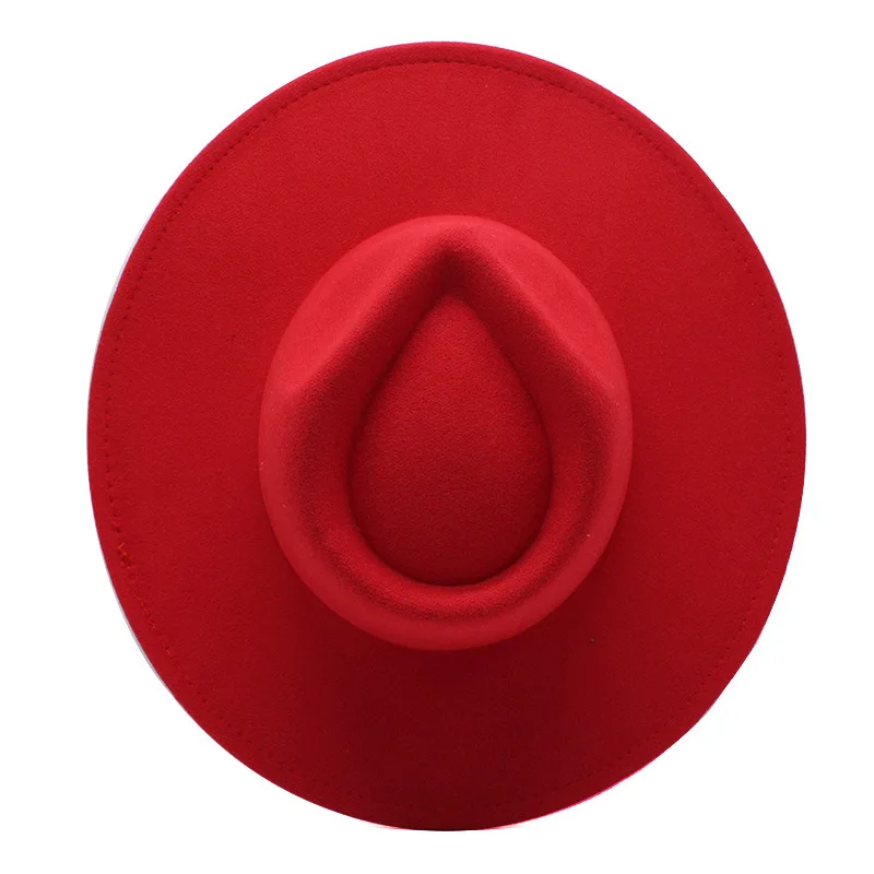 2021 New Arrival autumn/winter Panama Jazz hats for men and women elegant wide brim solid color hard fedora hats