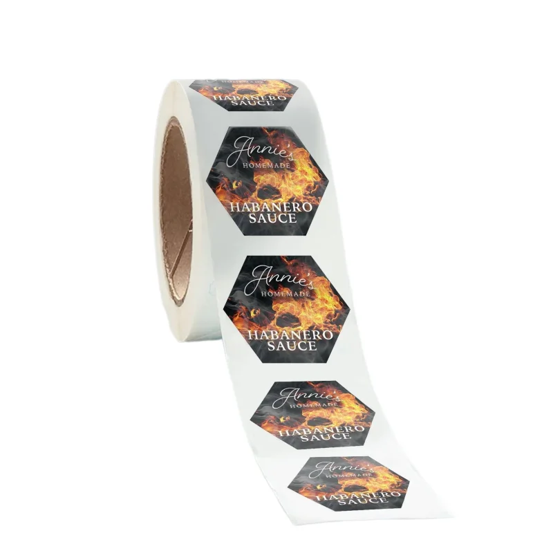 Custom Adhesive Printing Round Label Stickers, Circle Waterproof Vinyl Sticker Roll Private Label Logo Stickers.