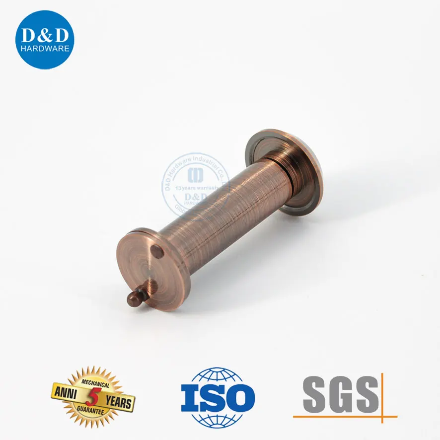 Wide Angle and Good Security 180 Degree Antique Copper Door Spy Eye Hole Viewer For Hotel Home Bedroom