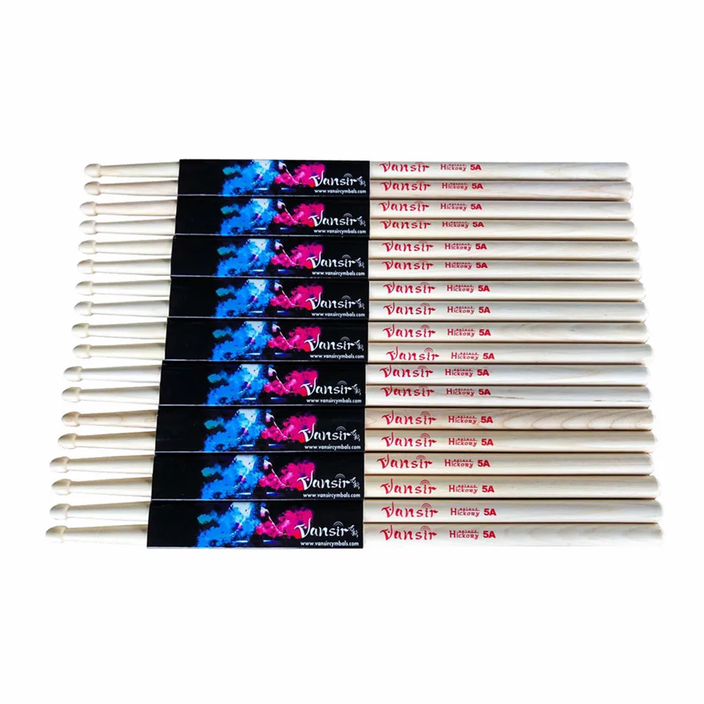 Vansir Classic 5A Hickory Drumsticks Wooden Drumsticks Drum Accessories