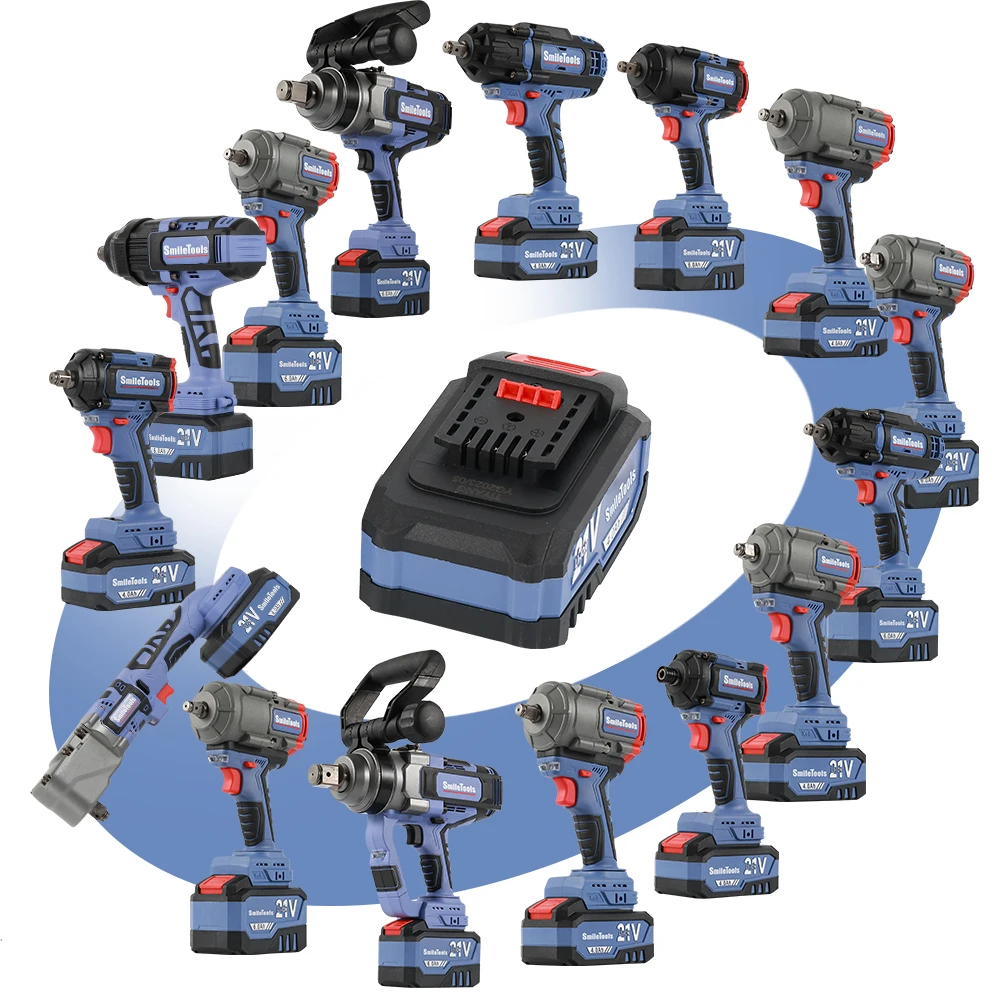 1000N.m 21V Max Cordless Torque Wrench Battery Tool Set Hand Driver Electric Brushless Power industrial impact wrench