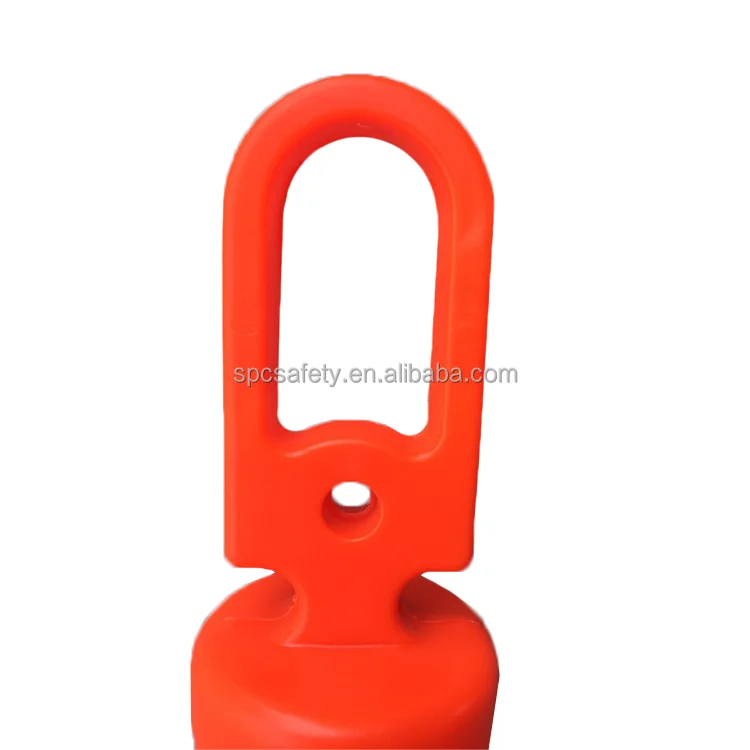 PE Plastic Road safety reflective warning parking guide marker post traffic channelize Delineator post with Weighted Rubber base