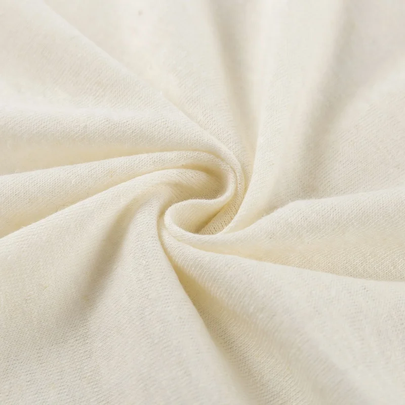 
KH001-55%hemp45%organic cotton summer jersey fabric 140gsm for summer t-shirt 