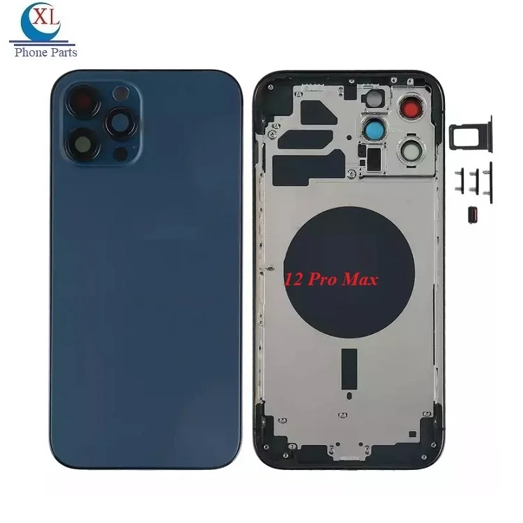OEM Phone Back Door Case for iPhone 11 12 13 14 Pro Max 14Plus Xs Max Xr X 8 Glass Battery Back Cover for iPhone12 Housing Cover
