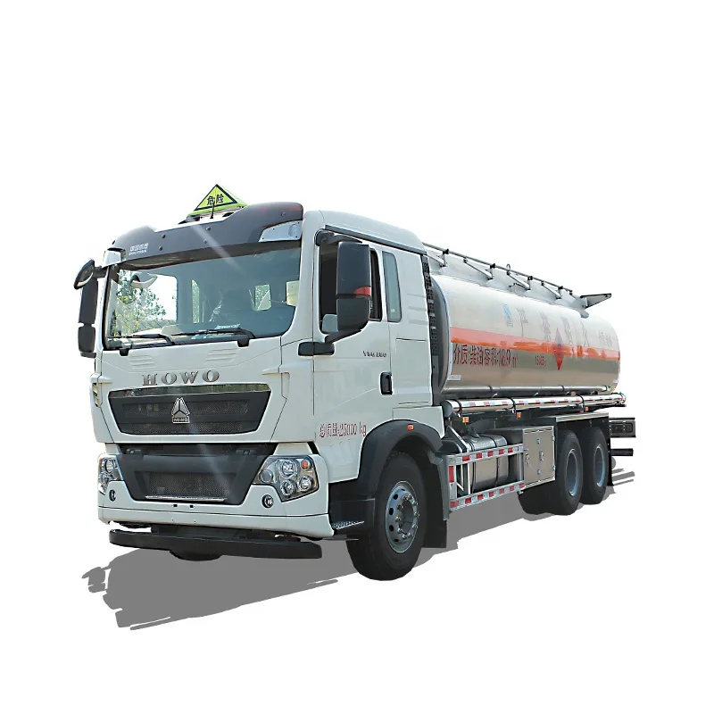 Hot Sale Howo 6x4 Fuel Tank Truck 17 Ton Aluminum Alloy Tanker Truck for Crude Gas Diesel Oil Delivery Transport