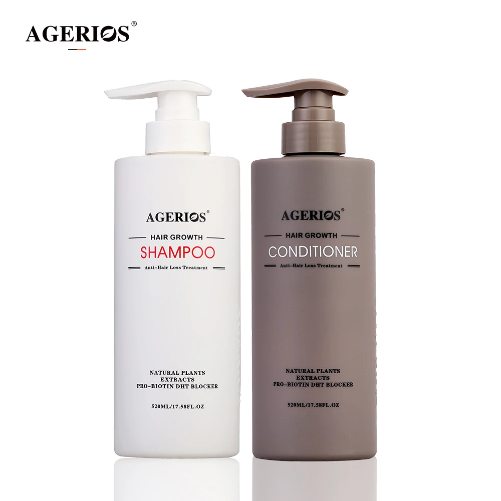No chemical hair growth shampoo and conditioner with natural plants extracts
