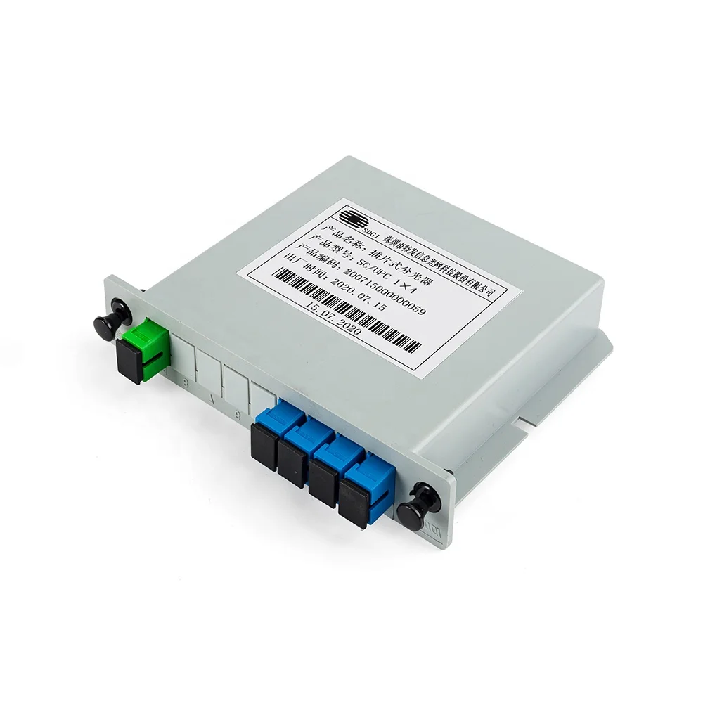 PLC Plug-in Cassette Splitter Passive Fiber Optic Splitter