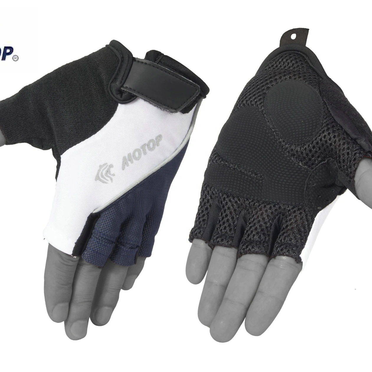 Professional fingerless sports bike gloves motorbike gloves anti-slip mountain riding gloves