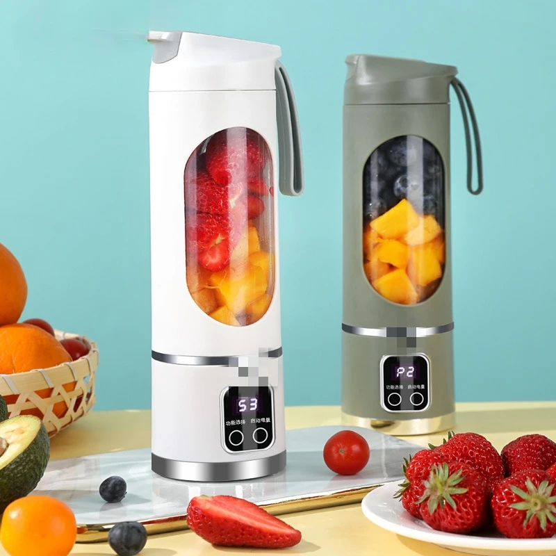 Portable Blender - Personal Blender USB Rechargeable - Mini Blender - Traveling Fruit Veggie Juicer Cup for Home, Sport, Office