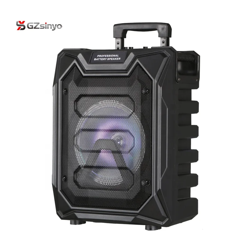 2019 new private 8 inch loud portable blue tooth speaker karaoke for outdoors