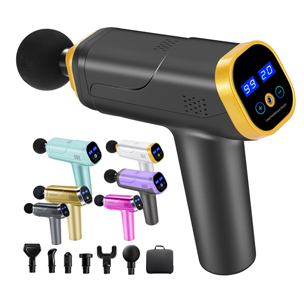 2021 Dropshipping Cheap Cordless Triangle Deep Tissue Muscle Fascial Massage Gun