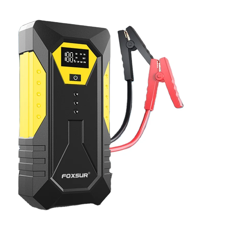 Foxsur 12V Car Jump Starter Power Bank Portable 26800mah Booster Charger Starting Device Auto Emergency Car Battery Starter