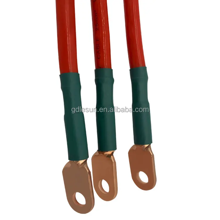 Custom 2GA 4GA 6GA 8GA Automotive Battery Cable Auto Battery PVC Wire Truck Battery Cable With  Hexagon DT Terminal