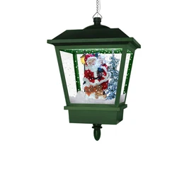 Уличный праздничный подвесной светильник с музыкальной функцией снега, светодиодный Рождественский подвесной светильник с функцией Санта-Клауса