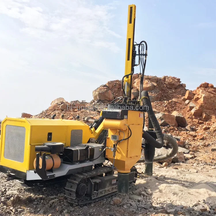 Can Do Vertical Hole and Horizontal Hole, Portable Hydraulic Crawler Dth Rock Drill Rig for Blast-Hole Drilling
