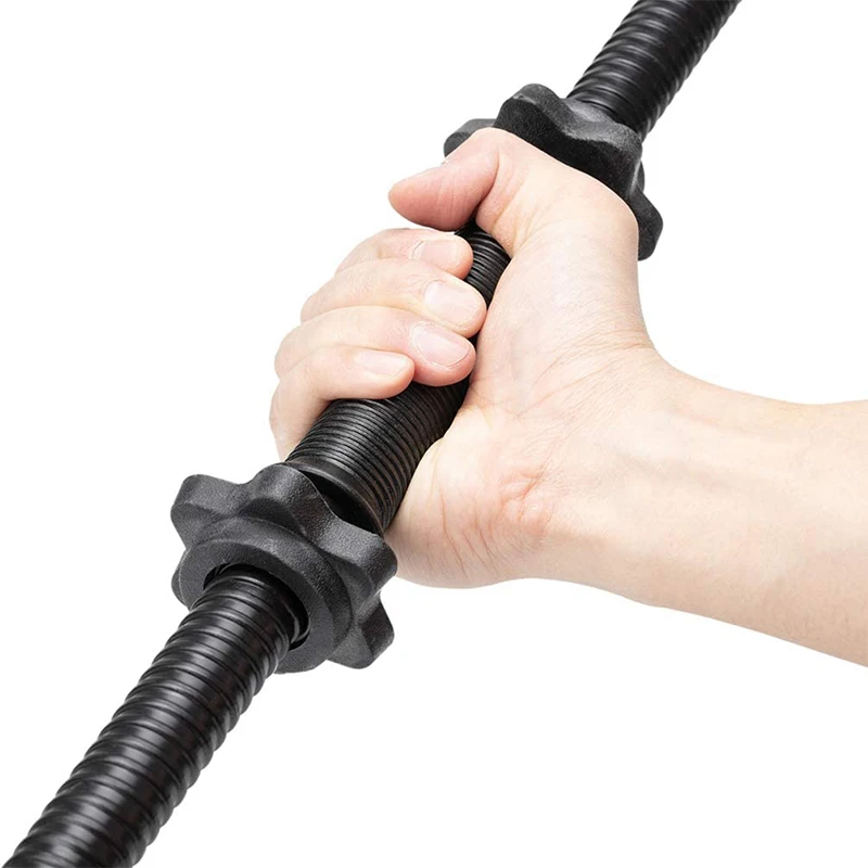 Adjustable Threaded Dumbbell Bar Handles Weightlifting Accessories Standard Weight Plate Fit 1 Inch Carton OEM Unisex