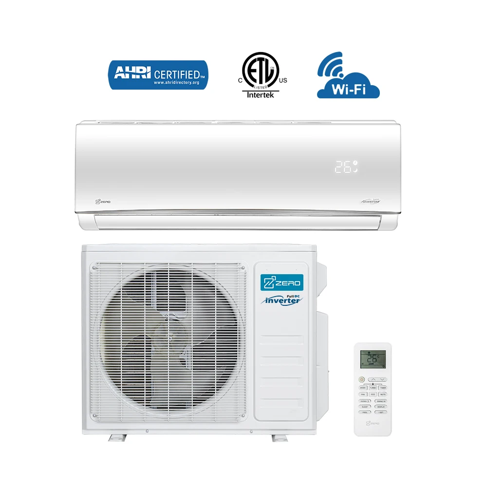 ZERO Z-max 9000 12000 18000 24000 Btu Hyper Heat Mini Split Air Conditioner Heat Pump 23 Seer Split Unit Air Conditioning AC