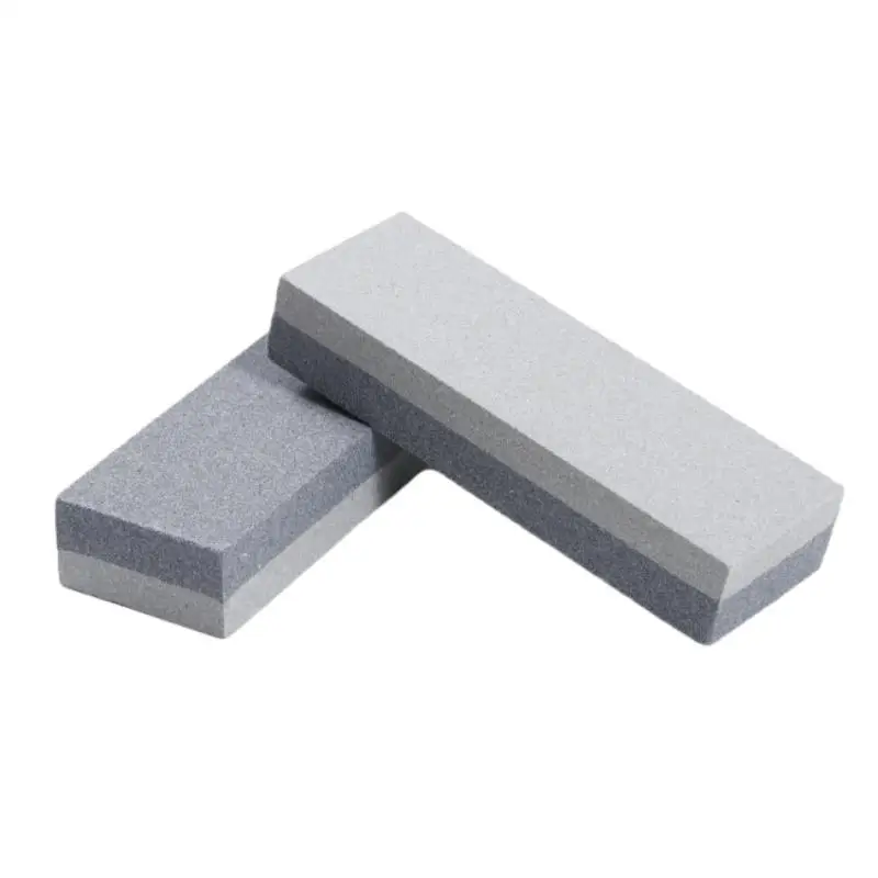 hot selling brown aluminium oxide sharpener double-sided diamond whetstone knife sha sharpening stone knives
