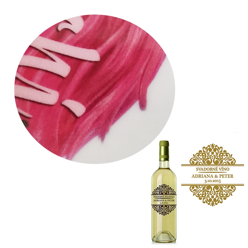 Оптовая продажа с завода, переводная наклейка Yincai 39*54 см, Экологически чистая и маслонепроницаемая печать на водной этикетке для винной бутылки