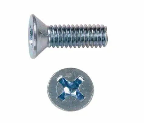 stainless steel 304 316 DIN965 flat countersunk head recess cross screw