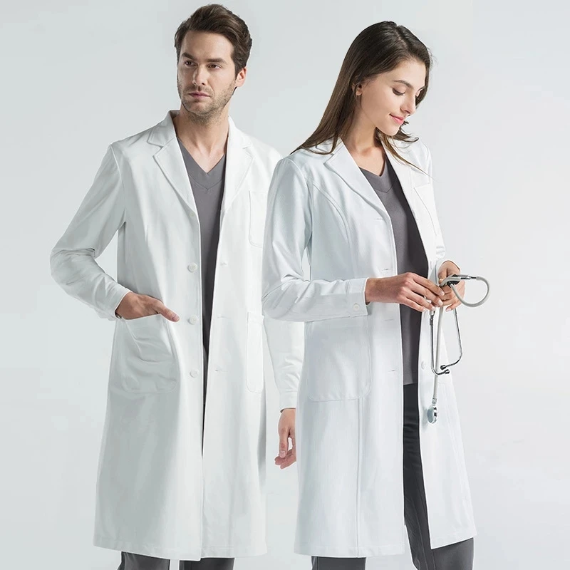 High Quality Scrubs White Lab Coat Pet Grooming Slim Beauty Salon Work Uniforms Health Service Surgical Scrubs Uniform