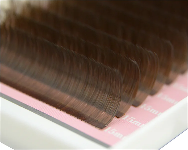 Real handmade 3d mink privte label brown eyelash extension J B C D curl