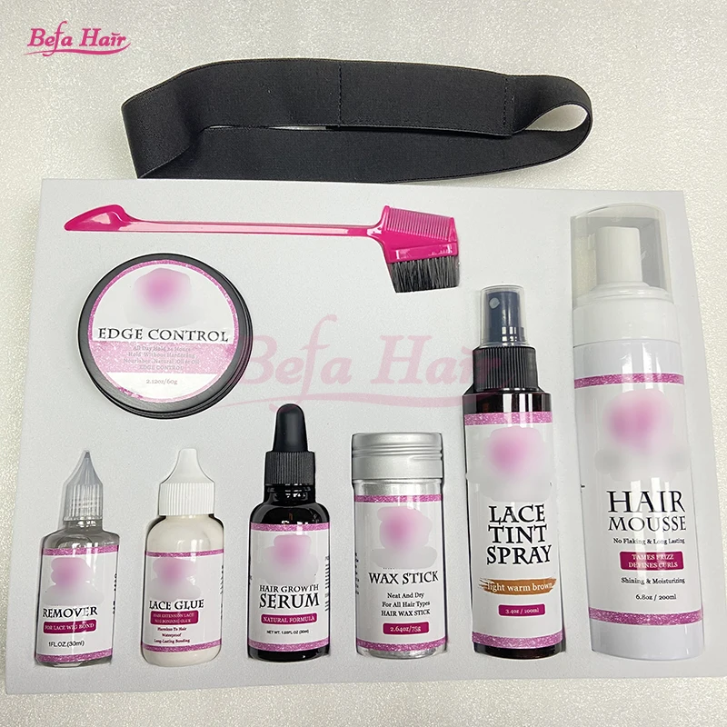 Hair Style Tool Edge Control Hair Gel,Lace Tint Mousse Lace Glue Pen,Hot Comb Hair Wax Stick Lace Glue Wig Install kit