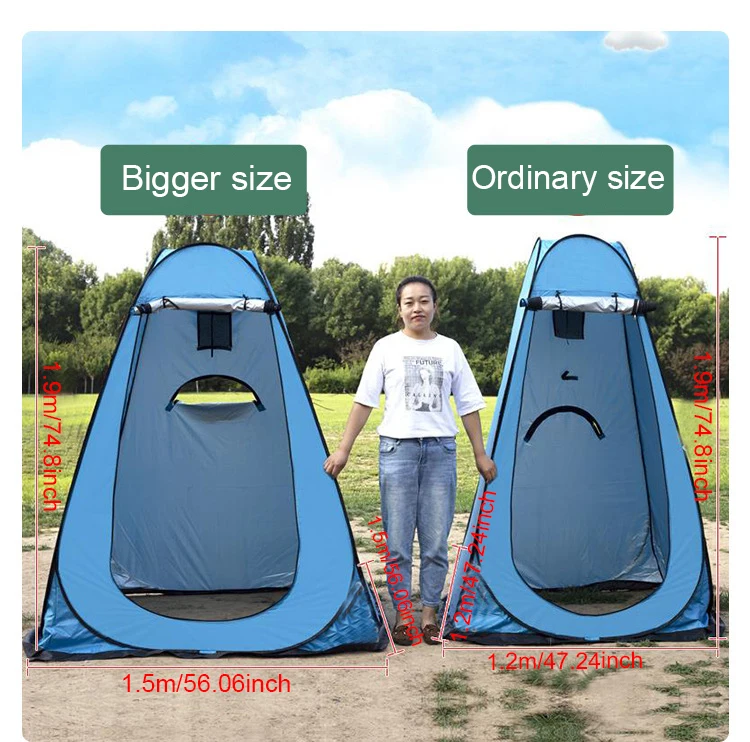 Awning Double Shower Tent Car Side Truck Shower Tent  Outdoor Moveable Changing Room Camping Toilet and Portable Shower Tent