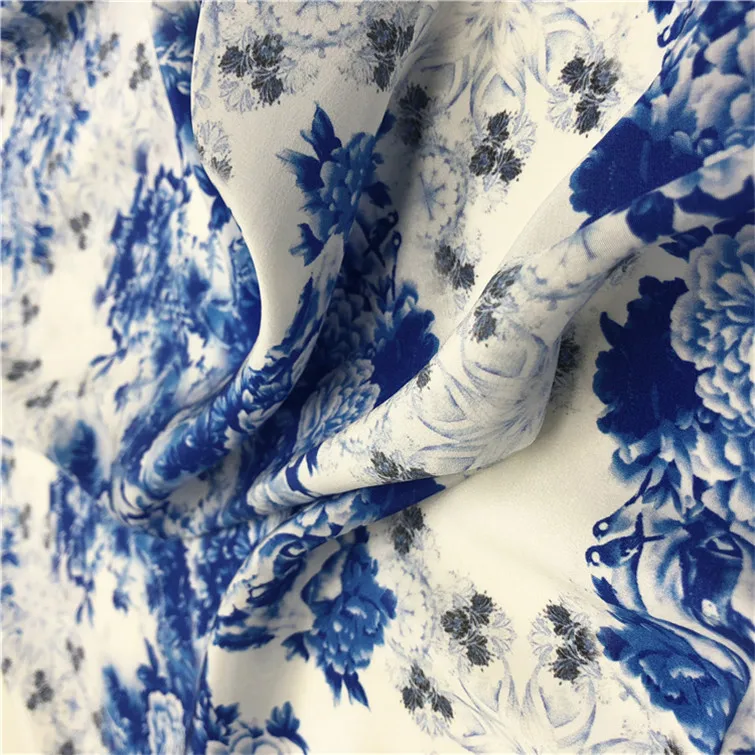 
The Price of Raw Silk Fabric Digital Printing Per Meter 