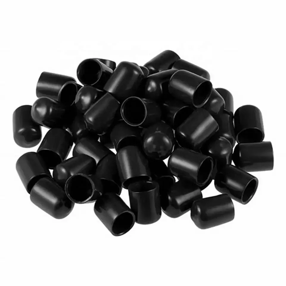 Dust-Proof End Cap Vinyl Cap Protective Cover Rubber Plug Soft PVC Thread Protection  for Screws and Bolts