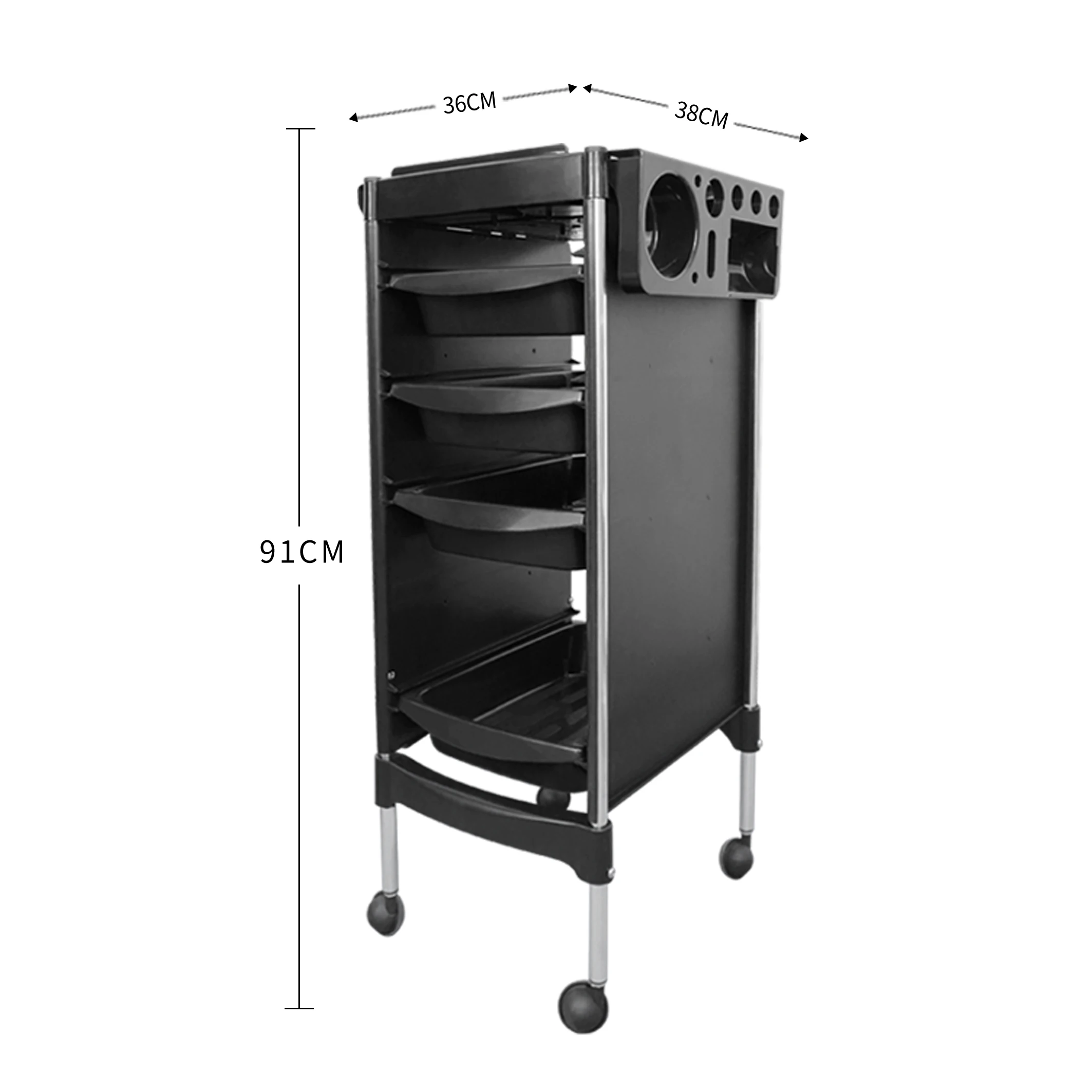 X11-5 Storage Hair Spa Rolling Cart Tray Trolley Hairdresser Beauty Barber Colouring Drawers Hairdressing