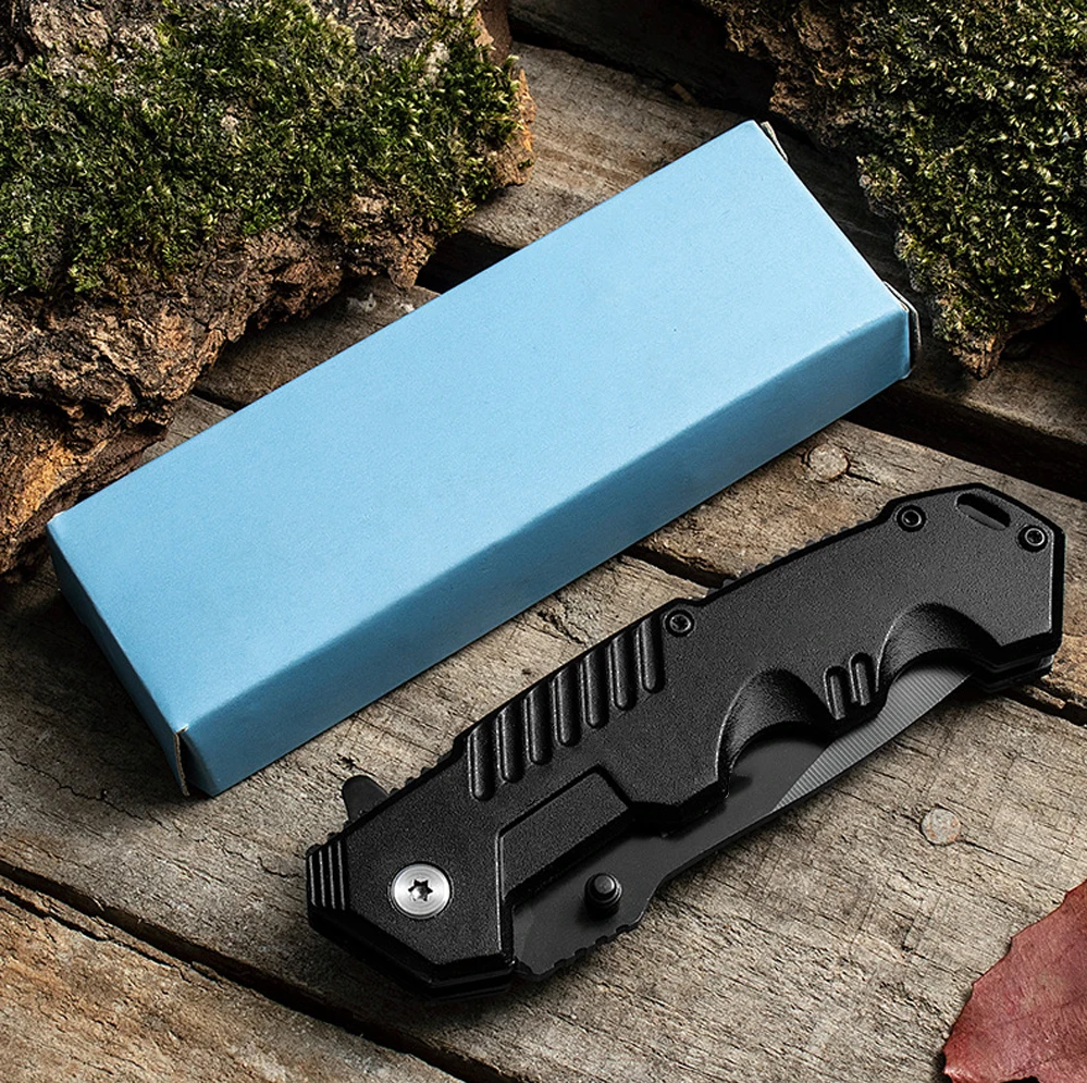 Hot Sale High Hardness Outdoor Camping Folding Knife Multifunctional Survival Tactical Pocket Knife with Glass Breaker