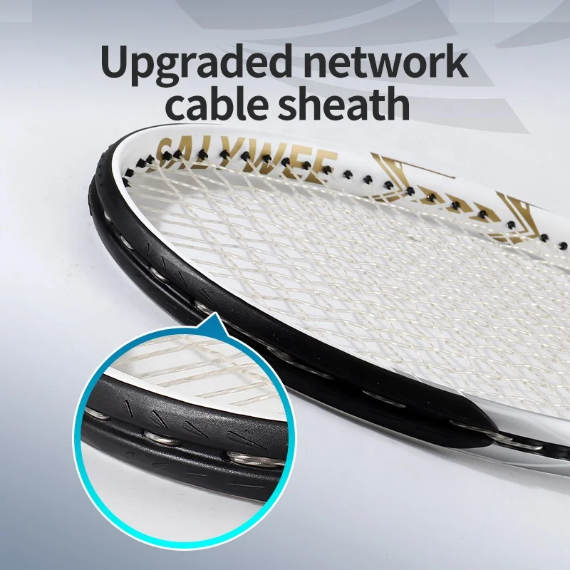 Tennis Racket Series Carbon Fiber Tennis Racket With Free Bag 50-60lbs Lightweight Grips Full Carbon For Pro Tennis Player