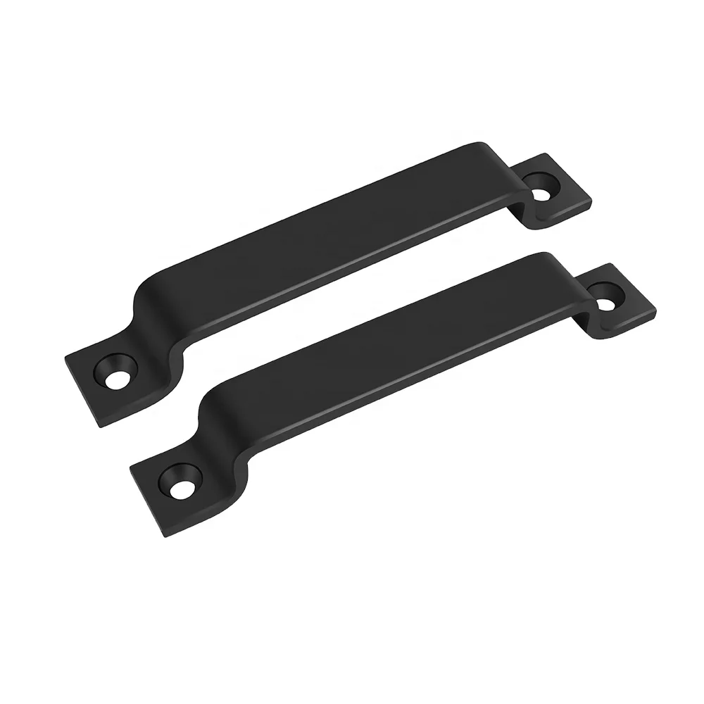 Hot Sale Brushed Nickel  6.4 Inch Barn Door Hardware  Modern sliding barn door handles