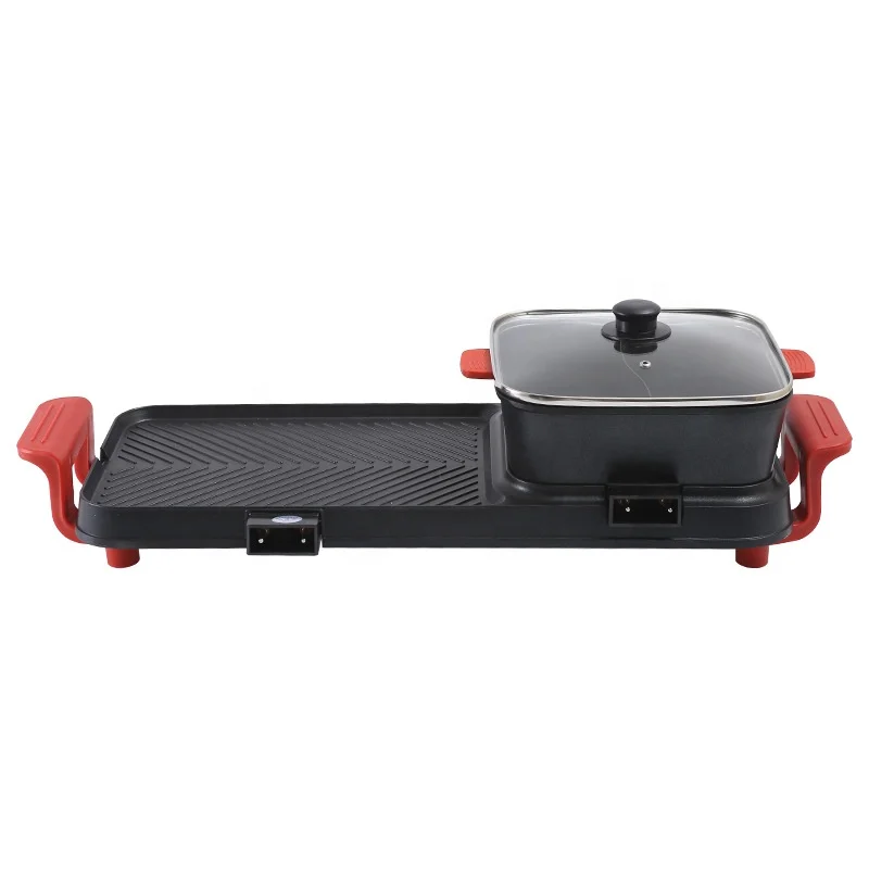 New Arrival High Quality Non Stick multifunctional Smokeless Electric 3 In 1 Grill Pan and BBQ pot