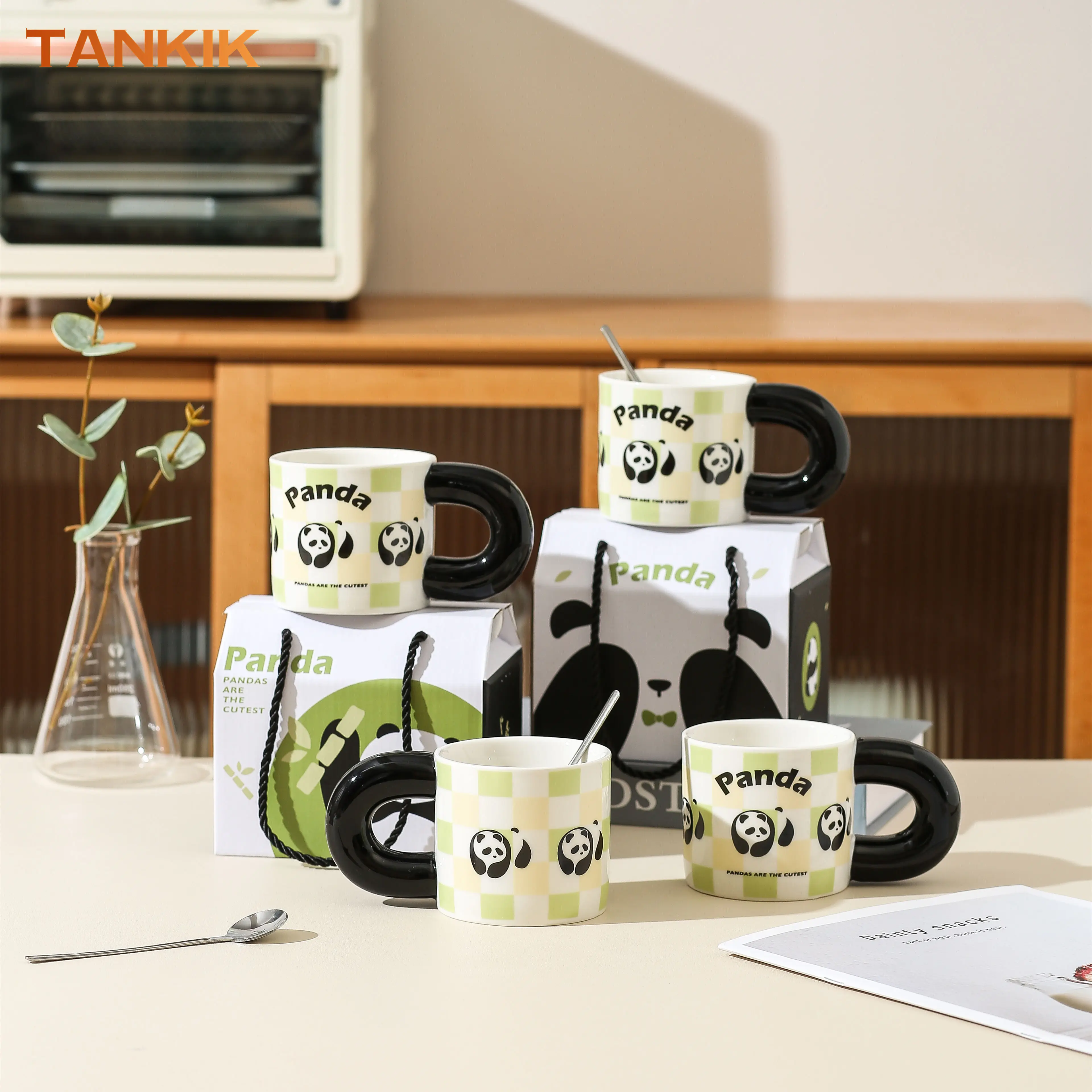 NORDIC Animal Zoo Cute Cups NEW Panda Cute Cartoon Children Friend Gift PORCELAIN GIFT CUP MUG Panda CERAMIC MUG