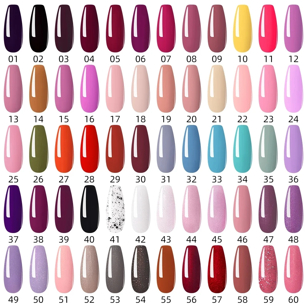 KADS 23pcs Semi Permanent Led Gel Varnish Soak Off Nail Lacquers Base Matte Top Coat Nail Gel Polish Set