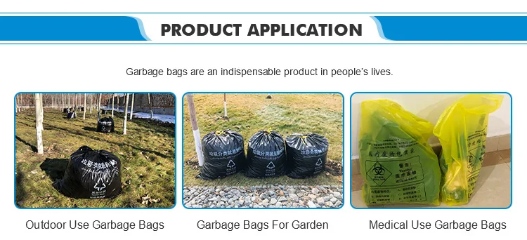 Plastic Bags Garbage Bags Trash Bags Pe Heavy Duty Compactor Contractor Lawn And Leaf Trash Garbage Bags heavy Duty Biodegradable 30 Rolls Rubbish Plastic Garbage Bag biodegradable Industrial Plastic Bags