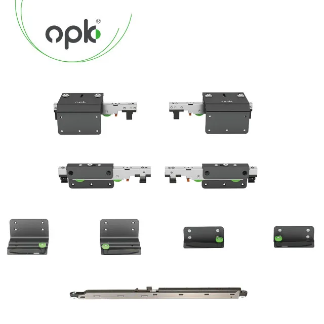 Оборудование для раздвижных дверей от бренда OPK двухсторонняя амортизирующая раздвижная система шкафа