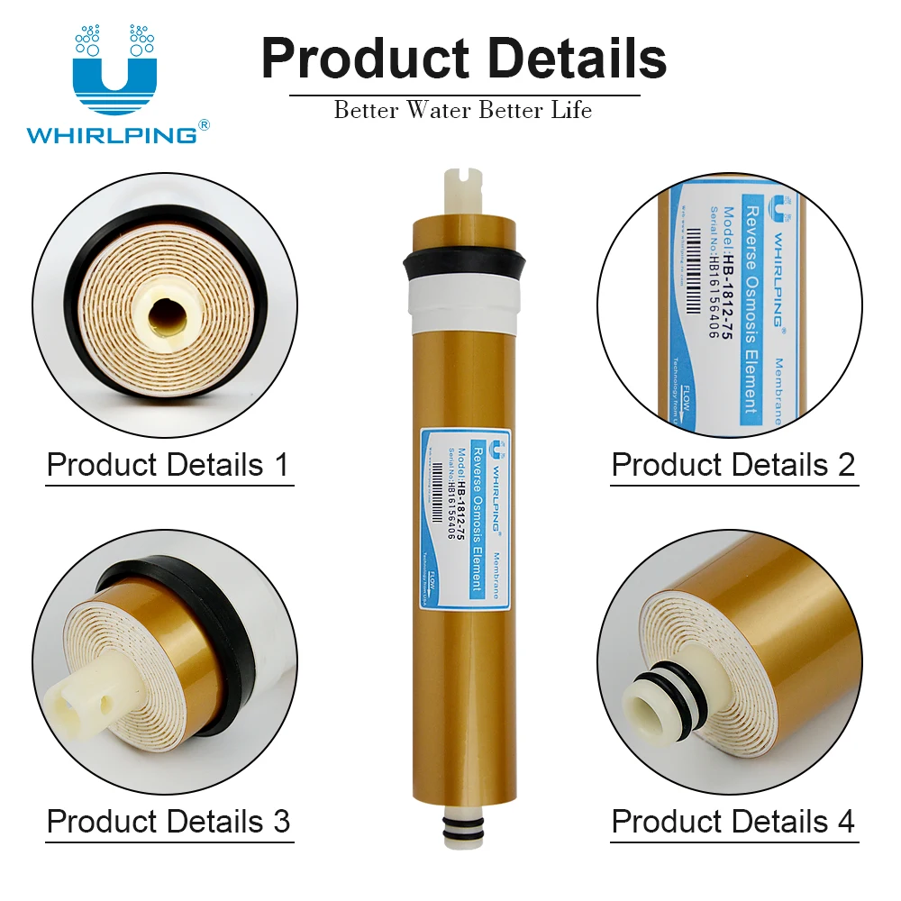 Golden color, high deviation for sheet 2000tds, raw material for reverse osmosis, water filter, membrane RO