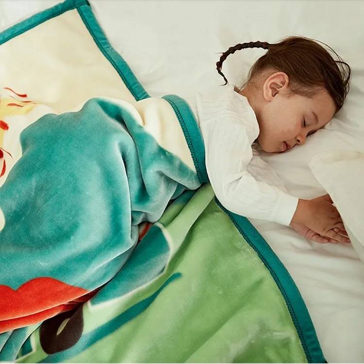 Four seasons general newborn throw polyester baby soft custom printed minky blankets