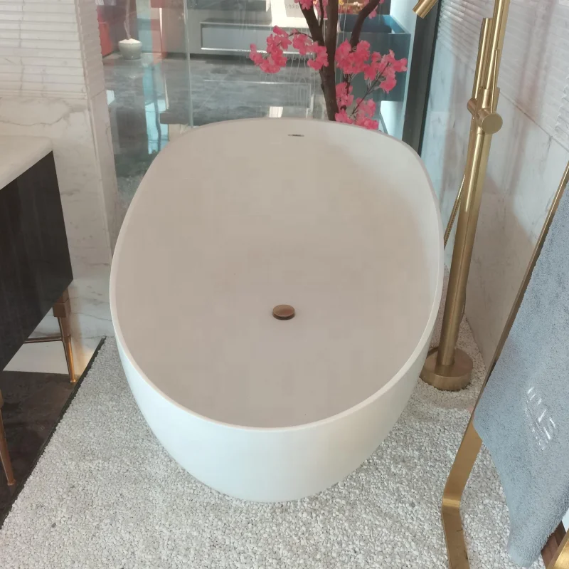  Современная отдельно стоящая каменная Ванна для взрослых матовая