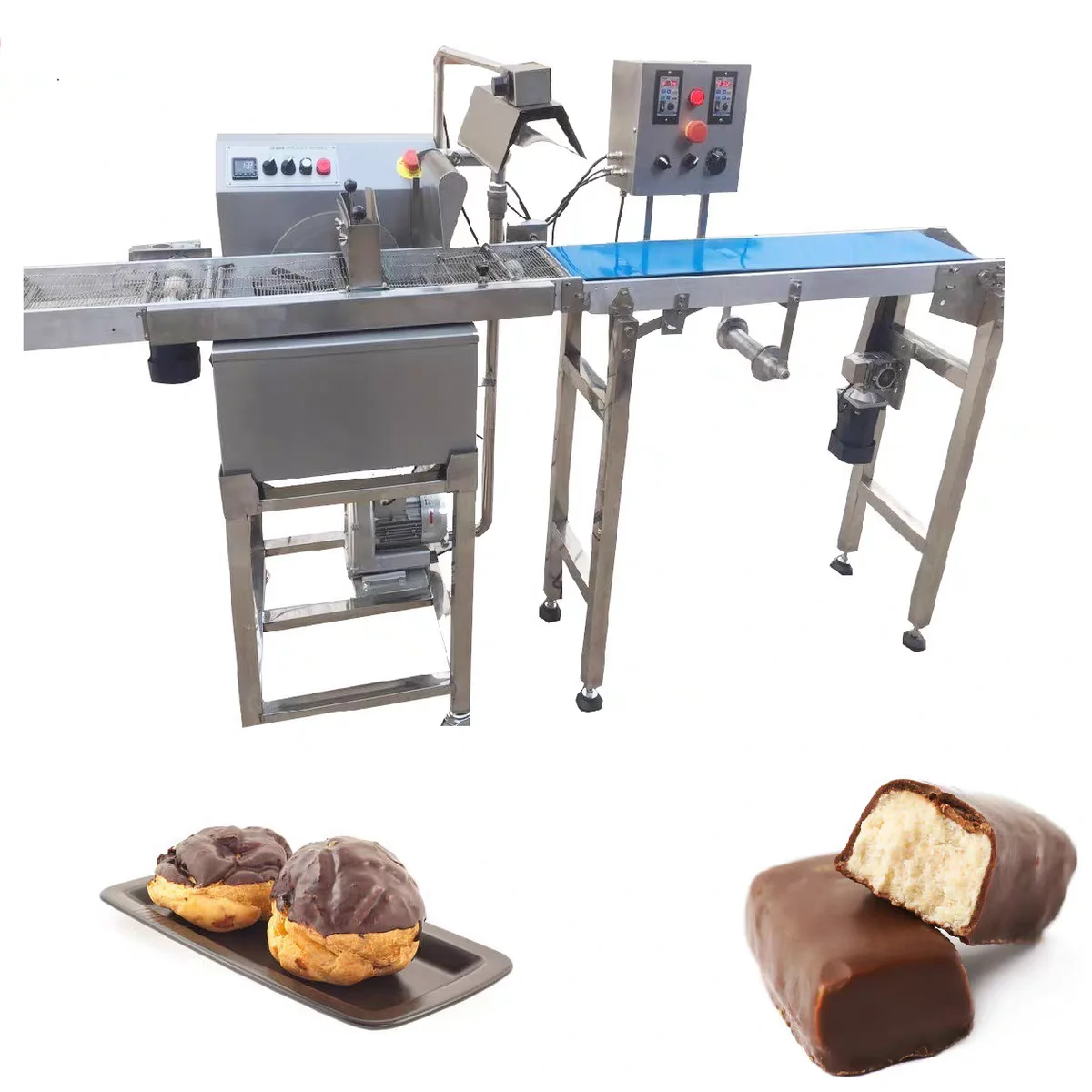 Coating Enrobing Hot Selling Automatic Chocolate Making Machine for Sale