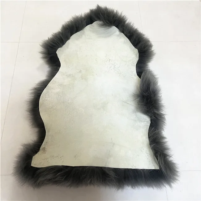 New colors natural brown Long Hair sheepskin Ivory Single Pelt